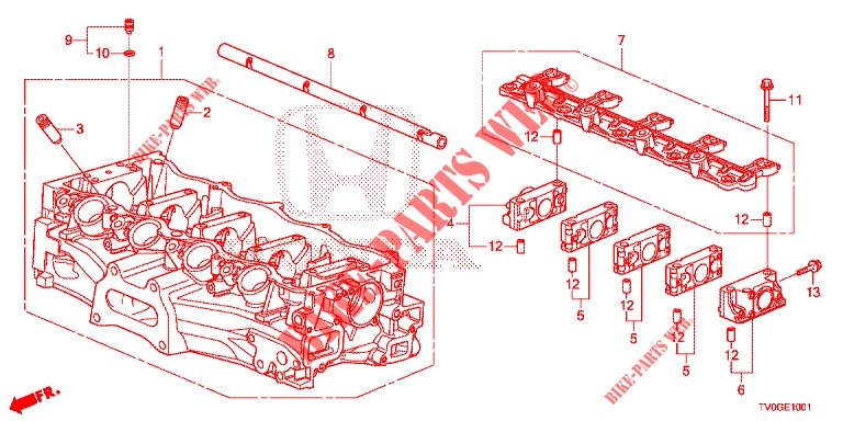 ZYLINDERKOPFDECKEL (1.8L) für Honda CIVIC 1.8 EXECUTIVE 5 Türen 5 gang automatikgetriebe 2015