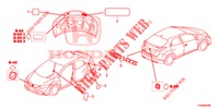 EMBLEME/WARNETIKETTEN  für Honda CIVIC 1.4 COMFORT 5 Türen 6 gang-Schaltgetriebe 2016