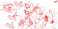 SPIEGEL/SCHIEBEDACH  für Honda CIVIC 1.4 COMFORT 5 Türen 6 gang-Schaltgetriebe 2016