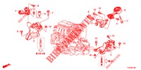 MOTORBEFESTIGUNGEN (1.4L) für Honda CIVIC 1.4 ELEGANCE 5 Türen 6 gang-Schaltgetriebe 2016