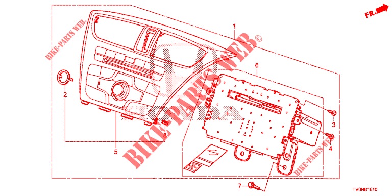AUDIOEINHEIT (1) für Honda CIVIC 1.4 ELEGANCE 5 Türen 6 gang-Schaltgetriebe 2016