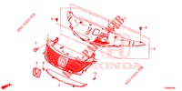 GRILL, VORNE/ZIERLEISTE  für Honda CIVIC 1.4 S 5 Türen 6 gang-Schaltgetriebe 2016