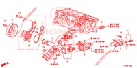 WASSERPUMPE/THERMOSTAT (1.4L) für Honda CIVIC 1.4 S 5 Türen 6 gang-Schaltgetriebe 2016
