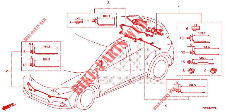 KABELBAUM (5) für Honda CIVIC 1.4 S 5 Türen 6 gang-Schaltgetriebe 2016