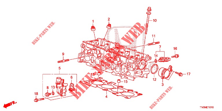 SPULENVENTIL/ OELDRUCKSENSOR (1.4L) für Honda CIVIC 1.4 S 5 Türen 6 gang-Schaltgetriebe 2016