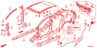 AUSSENBLECHE/TAFEL, HINTEN  für Honda CIVIC DIESEL 1.6 EXECUTIVE NAVI EDITION X 5 Türen 6 gang-Schaltgetriebe 2016
