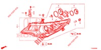 SCHEINWERFER  für Honda CIVIC DIESEL 1.6 EXECUTIVE NAVI EDITION X 5 Türen 6 gang-Schaltgetriebe 2016