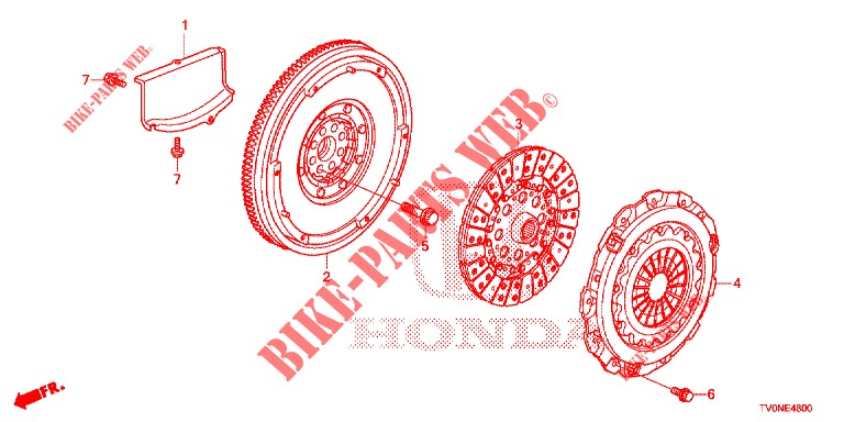 KUPPLUNGSSCHALTGABEL (DIESEL) für Honda CIVIC DIESEL 1.6 EXECUTIVE NAVI EDITION X 5 Türen 6 gang-Schaltgetriebe 2016