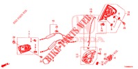 TUERSCHLOESSER, HINTEN/AEUSSERER GRIFF  für Honda CIVIC DIESEL 1.6 INNOVA NAVI 5 Türen 6 gang-Schaltgetriebe 2016