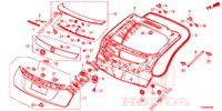 HECKKLAPPENPLATTE(2D)  für Honda CIVIC DIESEL 1.6 LIFSTYLE 5 Türen 6 gang-Schaltgetriebe 2016