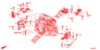 MOTORBEFESTIGUNGEN (DIESEL) für Honda CIVIC DIESEL 1.6 LIFSTYLE 5 Türen 6 gang-Schaltgetriebe 2016