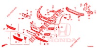 VORDERE STOSSFAENGER  für Honda CIVIC DIESEL 1.6 LIFSTYLE 5 Türen 6 gang-Schaltgetriebe 2016