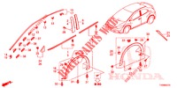 ZIERLEISTE/SCHUTZ  für Honda CIVIC DIESEL 1.6 LIFSTYLE 5 Türen 6 gang-Schaltgetriebe 2016
