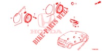 ANTENNE/LAUTSPRECHER  für Honda CIVIC DIESEL 1.6 S 5 Türen 6 gang-Schaltgetriebe 2016