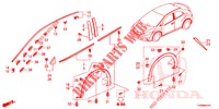 ZIERLEISTE/SCHUTZ  für Honda CIVIC DIESEL 1.6 S 5 Türen 6 gang-Schaltgetriebe 2016