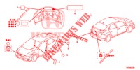 EMBLEME/WARNETIKETTEN  für Honda CIVIC 1.8 COMFORT 5 Türen 6 gang-Schaltgetriebe 2016