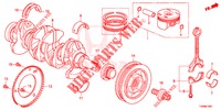 KURBELWELLE/KOLBEN (1.8L) für Honda CIVIC 1.8 COMFORT 5 Türen 6 gang-Schaltgetriebe 2016