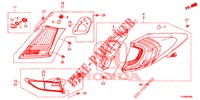 HECKLEUCHTE/KENNZEICHENBELEUCHTUNG (PGM FI)  für Honda CIVIC 1.8 COMFORT 5 Türen 5 gang automatikgetriebe 2016