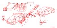 EMBLEME/WARNETIKETTEN  für Honda CIVIC 1.8 ELEGANCE 5 Türen 5 gang automatikgetriebe 2016