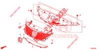 GRILL, VORNE/ZIERLEISTE  für Honda CIVIC 1.8 ELEGANCE 5 Türen 5 gang automatikgetriebe 2016