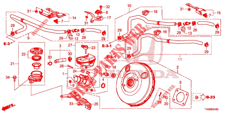 HAUPTBREMSZYLINDER/MASTER POWER (LH) für Honda CIVIC 1.8 ELEGANCE 5 Türen 5 gang automatikgetriebe 2016