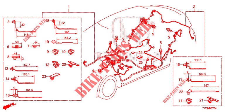 KABELBAUM (3) (LH) für Honda CIVIC 1.8 ELEGANCE 5 Türen 5 gang automatikgetriebe 2016