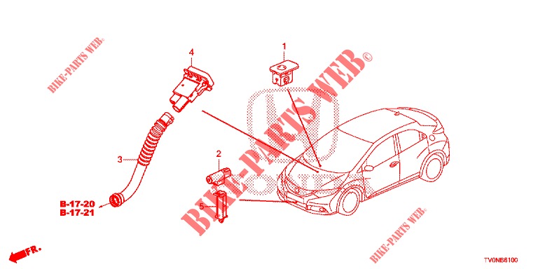 KLIMAANLAGE (CAPTEUR) für Honda CIVIC 1.8 ELEGANCE 5 Türen 5 gang automatikgetriebe 2016