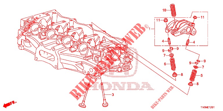 VENTIL/KIPPHEBEL (1.8L) für Honda CIVIC 1.8 ELEGANCE 5 Türen 5 gang automatikgetriebe 2016
