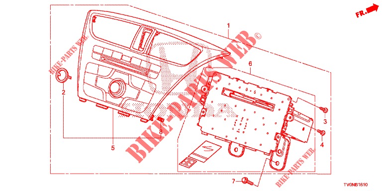 AUDIOEINHEIT (1) für Honda CIVIC 1.8 EXECUTIVE 5 Türen 6 gang-Schaltgetriebe 2016