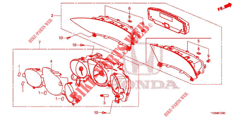 DREHZAHLMESSER  für Honda CIVIC 1.8 EXECUTIVE 5 Türen 6 gang-Schaltgetriebe 2016