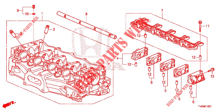 ZYLINDERKOPFDECKEL (1.8L) für Honda CIVIC 1.8 EXECUTIVE 5 Türen 6 gang-Schaltgetriebe 2016
