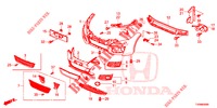 VORDERE STOSSFAENGER  für Honda CIVIC 1.8 EXECUTIVE 5 Türen 5 gang automatikgetriebe 2016