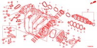 ANSAUGKRUEMMER (1.8L) für Honda CIVIC 1.8 LIFESTYLE 5 Türen 6 gang-Schaltgetriebe 2016