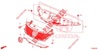 GRILL, VORNE/ZIERLEISTE  für Honda CIVIC 1.8 LIFESTYLE 5 Türen 6 gang-Schaltgetriebe 2016