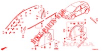 ZIERLEISTE/SCHUTZ  für Honda CIVIC 1.8 LIFESTYLE 5 Türen 6 gang-Schaltgetriebe 2016