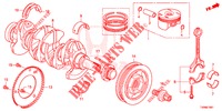 KURBELWELLE/KOLBEN (1.8L) für Honda CIVIC 1.8 LIFESTYLE 5 Türen 5 gang automatikgetriebe 2016
