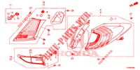 HECKLEUCHTE/KENNZEICHENBELEUCHTUNG (PGM FI)  für Honda CIVIC 1.8 S 5 Türen 6 gang-Schaltgetriebe 2016