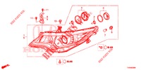 SCHEINWERFER  für Honda CIVIC 1.8 S 5 Türen 6 gang-Schaltgetriebe 2016