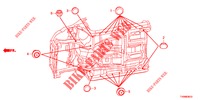 GUMMITUELLE (INFERIEUR) für Honda CIVIC 1.8 S 5 Türen 5 gang automatikgetriebe 2016
