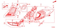 HECKLEUCHTE/KENNZEICHENBELEUCHTUNG (PGM FI)  für Honda CIVIC 1.8 S 5 Türen 5 gang automatikgetriebe 2016