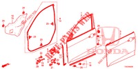TUERTAFELN, VORNE(2D)  für Honda CIVIC  1.0 S 5 Türen 6 gang-Schaltgetriebe 2017