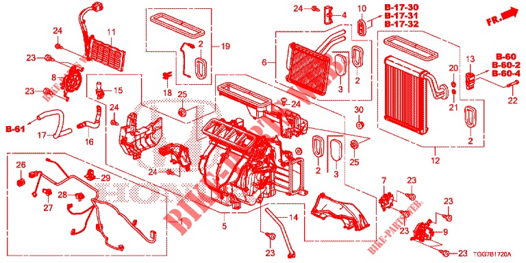 HEIZUNGSEINHEIT (LH) für Honda CIVIC 1.0 S 5 Türen vollautomatische 2017