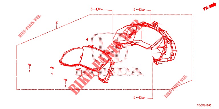 DREHZAHLMESSER  für Honda CIVIC 1.5 PRESTIGE 5 Türen 6 gang-Schaltgetriebe 2017