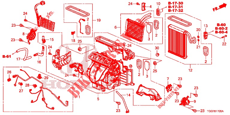 HEIZUNGSEINHEIT (LH) für Honda CIVIC 1.5 PRESTIGE 5 Türen 6 gang-Schaltgetriebe 2017