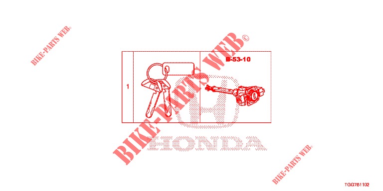 SCHLOSSZYLINDER (INTELLIGENT) für Honda CIVIC 1.5 PRESTIGE 5 Türen 6 gang-Schaltgetriebe 2017
