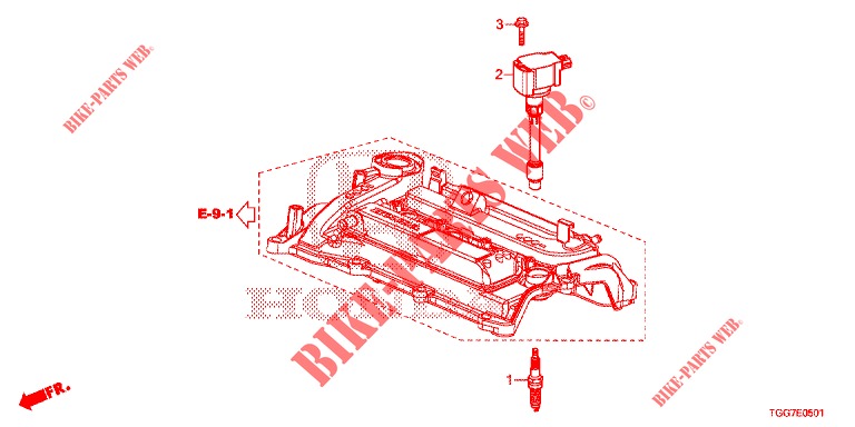 STOPFEN, OBERE SPULE/STOEPSEL (1.5L) für Honda CIVIC 1.5 PRESTIGE 5 Türen 6 gang-Schaltgetriebe 2017