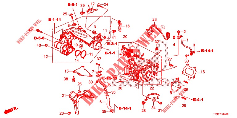 TURBOLADER (1.5L) für Honda CIVIC 1.5 PRESTIGE 5 Türen 6 gang-Schaltgetriebe 2017