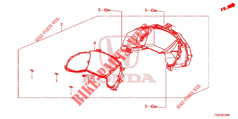 DREHZAHLMESSER  für Honda CIVIC  1.5 PRESTIGE 5 Türen vollautomatische 2017