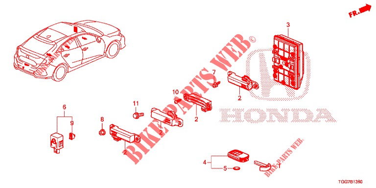MODUL EINHEIT KAROSSERIESTEUERUNG für Honda CIVIC  1.5 PRESTIGE 5 Türen vollautomatische 2017