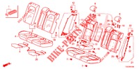RUECKSITZ/SITZGURT,(2D)  für Honda CIVIC 1.5 SPORT 5 Türen 6 gang-Schaltgetriebe 2017